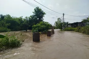 Dozens of houses in Lam Dong Province submerged under water